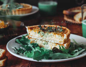 Quiche brocolis cheddar
