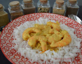 Crevettes shahi korma