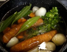 Lentilles aux saucisses de Montbéliard