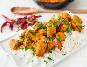 Curry de cabillaud au lait de coco