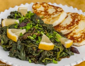 Tapenade aux épinards, paneer maison grillé