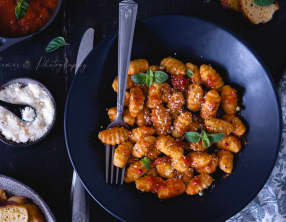 Gnocchis sauce tomate et basilic