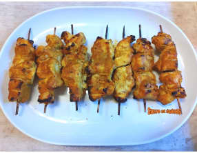 Brochettes de poulet à l'indienne
