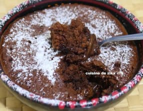 Moelleux coeur coulant au chocolat sans oeufs