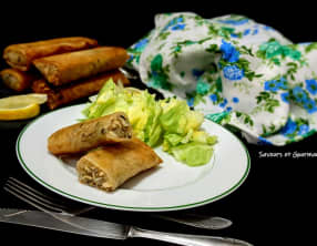 Boureks au poulet et aux olives