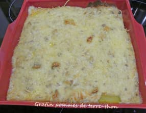 Gratin pommes de terre et thon