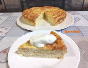 Gâteau salé aux tortillas et fromage frais
