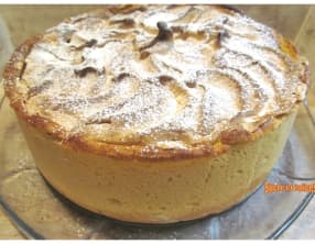 Tarte meringuée aux pommes comme un gâteau