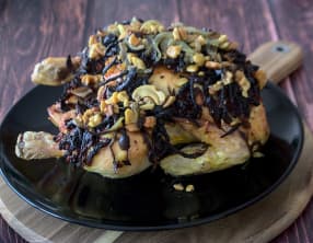 Poulet rôti en croûte d'épices