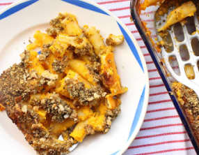 Gratin de pâtes à la courge et au zaatar