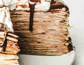 Gâteau de crêpes facile au chocolat