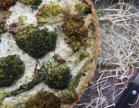 Quiche brocoli-pesto