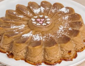 Flan au café et au lait frais entier