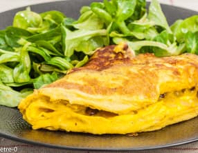 Omelette aux haricots