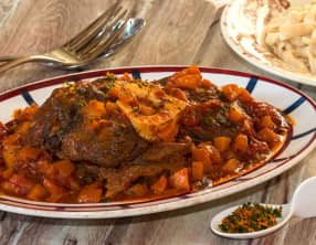 Osso bucco de jarret de bœuf, gremolata à l'orange
