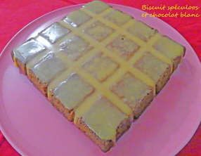 Biscuit spéculoos et chocolat blanc