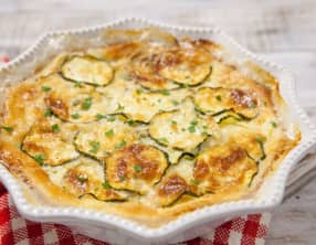 Gratin de courgette et jambon