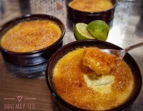 Crème brûlée au citron vert