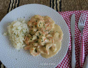 Crevettes à la crème