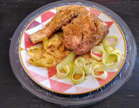 Poulet indien en papillote