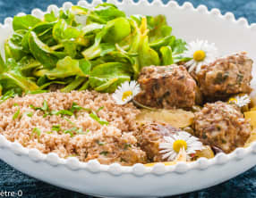 Boulettes de boeuf aux olives et citron confit