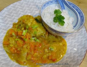 Queue de lotte au curry