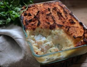 Parmentier de cabillaud au céleri
