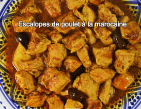Escalopes de poulet à la marocaine
