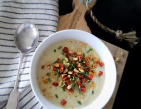 Velouté de Chou-fleur et chorizo