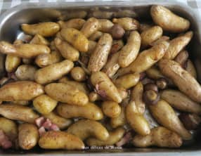 Rattes du Touquet aux lardons et champignons