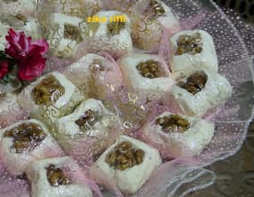 Nougat blanc mou aux noix