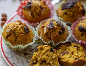 Muffins aux noisettes et chocolat
