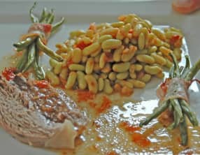 Gigot d'agneau flageolets
