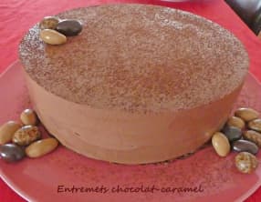 Entremets chocolat-caramel