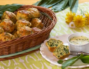 Minis muffins à l'ail des ours