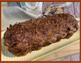 Cake au chou blanc et lomo