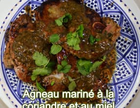 Agneau mariné à la coriandre et au miel