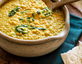 Dahl de lentilles corail au lait de coco