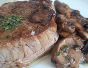 Tournedos aux champignons de Paris