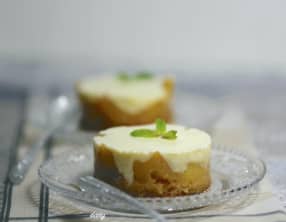 Bavarois à l'ananas et au chocolat blanc