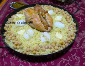 Vermicelles sauce blanche au blanc de poulet braisé au four