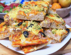 Grande pizza thon fromage pour débutants