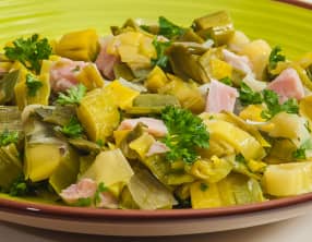 Salade de poireaux au jambon