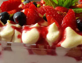 Tiramisu fraises et pistaches