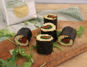 Makis millet roquette tomates séchées