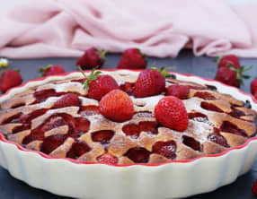 Gâteau à la fraise sans matière grasse