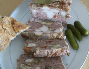 Terrines de poulet aux noix et Cognac