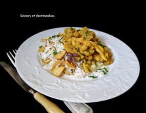 Curry de poulet au lait de coco