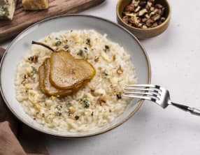 Risotto gorgonzola poires et noix