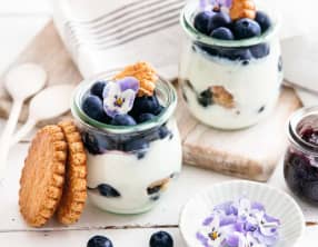 Yaourt gourmand aux myrtilles